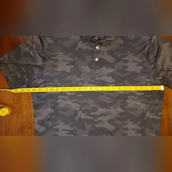 Tailorbyrd Mens Black Performance Short Sleeve Camo Print Polo Size XXL - Picture 7 of 10